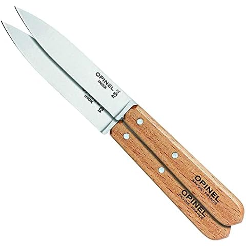 Opinel - Set of 2 Paring Knives No.112- Natural,Pink,yellow Cover