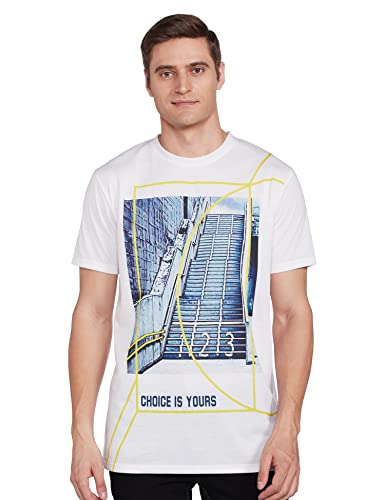Image of Men's Printed Regular Fit T-Shirt