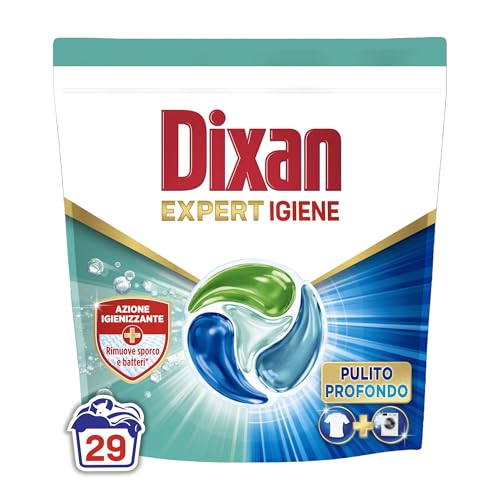 Dixan DISCS Expert Igiene Detersivo Lavatrice igienizzante (29 Lavaggi)