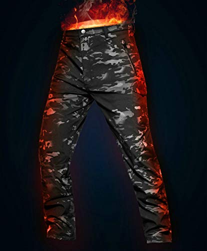 image for ANTARCTICA Men's Winter Fleece Lined Softshell Tactical Pants for Ski 