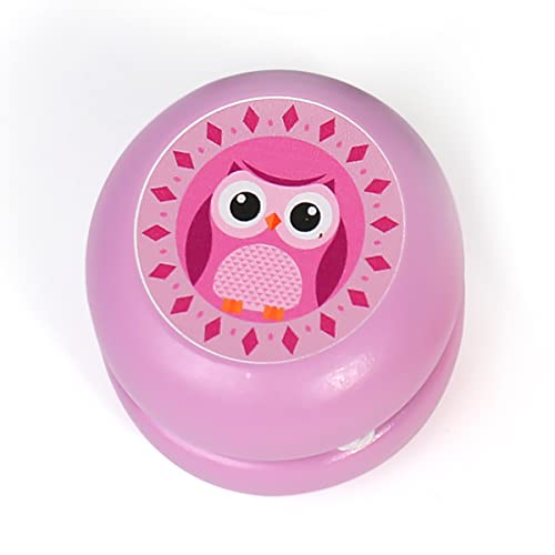 Yoyo for Kids Auto Return Wood Yoyos Retrackable Toys Purple Owl No Skills Needed Wooden Animal Yoyo