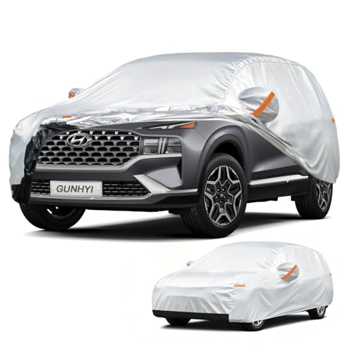 Image of GUNHYI Car Cover Custom Fit Hyundai Santa fe (2006-2026) Waterproof for Automobiles, Oxford Sun Rain Dust Snow Protection (Ships from US Warehouse, Delivery 3-8 Days)