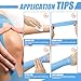 CKeep 4 Rolls Kinesiology Tape, Original Cotton Elastic Athletic Tape, 20 Precut 10