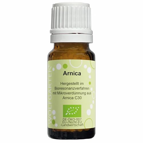 Arnika Bio Streukügelchen für Kinder und Erwachsene hergestellt mit Mikroverdünnung aus Arnika C30 10g zertifizierte Bio-Qualität: DE-ÖKO-007