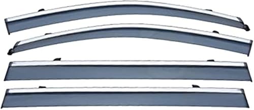 DuanRQ Set of 4 Wind Deflectors Compatible for Nissan Elgrand MK3 E52 2010-2023 Models, Wind-Sun-Rain Deflectors Window Deflectors Window Channel Fitment