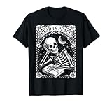 Photo Gallery book lover skeleton lace read in peace reading biblioteca libri maglietta Photo Gallery book lover skeleton lace read in peace reading biblioteca libri maglietta
