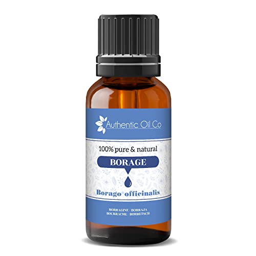 Aceites, Aceite de Borraja Virgen (Starflower) Aceite de Semilla Natural Pure Gla Vegan Friendly and Cruelty Free.(10ml)