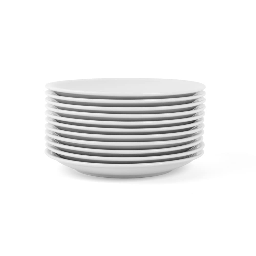 Holst porcelaine – CT 019 FA1 – Lot de 12 assiettes à dessert, Porcelaine, Blanc., 18.7 x 18.7 x 2.2 cm