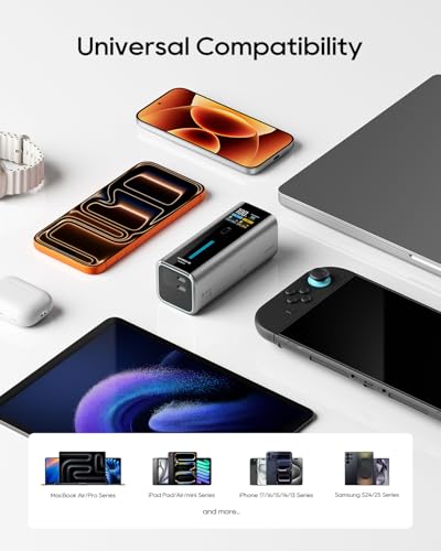 CUKTECH 65W Power Bank 2-in-1 9000mAh Battery Pack with Built-in Wall Plug - image 9