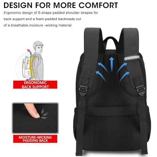 Image of Travel Laptop Backpack with USB Charging Port+Anti-Theft[Water Resistant] College School Bookbag Fits 16 Inch Laptop