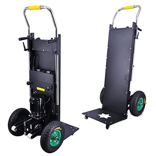Carretilla for Subir escaleras, Carretilla de Mano eléctrica de 260 kg de Capacidad Que Ahorra Mano de Obra, Motor sin escobillas de 1200 W y batería Desmontable de 48 V/36 Ah