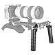 NICEYRIG Rosette Griff Griff Kit mit Standard Rosette Adapter Montieren 15mm Rod Clamp für Kamera DSLR Schulter Rig Support System