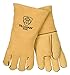 John Tillman 945XL X-Large 14" Gold Top Grain Elkskin Wool Lined Super Premium Grade Stick Welders Gloves, Welted Finger/Kevlar Lock Stitching (Carded), English, 30.68 fl. oz., Plastic, 1 x 14 x 5.5