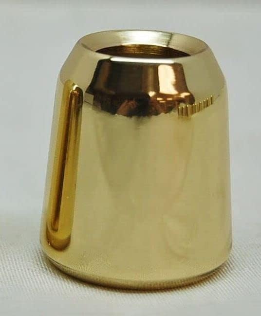 Single Solid Brass Candle Follower, Candle Burner for 7/8" Diameter Candle (1 Piece