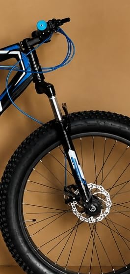 Image of Appgrow Fat Tyre Cycle with Jaguar Frame in Extra Fat Tyres of 26 * 4.00 with 21 Speed Gears with Front Suspension Fork with Dual Disc Brakes for Age Group 12+