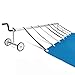 GOPLUS Enrouleur/Moulinet de Bâche à Bulles Télescopique de Piscine pour Couverture Thermique Tube en Aluminium + Support d’Acier Inoxydable 150-570cm
