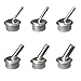 Saddgo Stainless Steel Hot Air Tool Resisting Nozzles Heat Nozzle Set 7Pieces Set for Quick 861DW Welding Mouthpiece, Mixsize, Silver