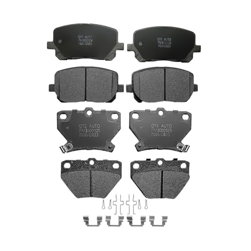 Image of PM Auto Set of 8 Front-Rear Ceramic Brake Pad Replacement For 2003-2006 Pontiac Vibe