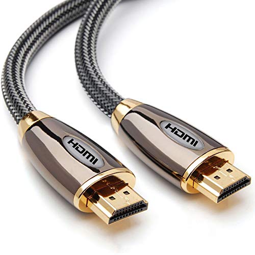 ULTRICS Câble HDMI 3M, 4K Haute Vitesse 18Gbps HDMI 2.0 Supporte Ethernet/ 3D/ Retour Audio, Nylon Tressé Cable avec Connecteurs Plaqués Or Compatible avec Blu-Ray Xbox 360 PS3 PS4 TV Ultra HD Vidéo