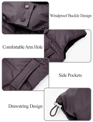 Boys Girls Winter Vest with Detachable Hood Water Resistant Heavyweight Jacket Windproof Quilted Coat 5-15 Years4