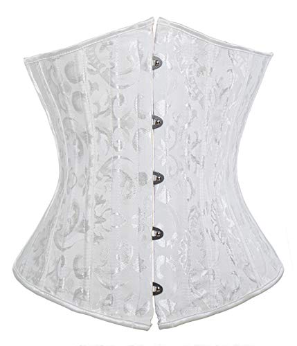 COMFREE Corset Disfraz Corset Steampunk Underbust con G String Mujer CorpiñO De...