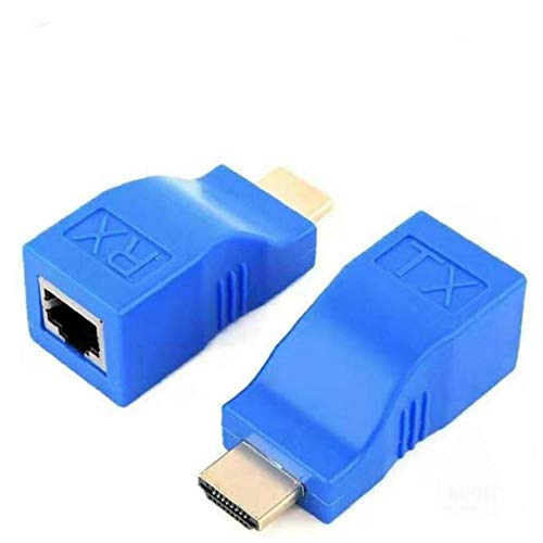 Hdmiエクステンダー Hdmi延長器 フルhd1080p 60hz伝送 Ir信号転送機能 to Rj45 赤外線リモコン対応 最大60mまで延長 Cat5e/cat6 Lanケーブルが必要電源 Hdmiケーブル不要 Edidマネージャー Hdmi送受信機