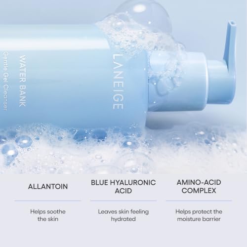Image of LANEIGE Water Bank Blue Hyaluronic Cream Moisturizer: Hydrating Korean Face Cream with Squalane & Ceramide for Skin Barrier Support, Dermatologist-Tested