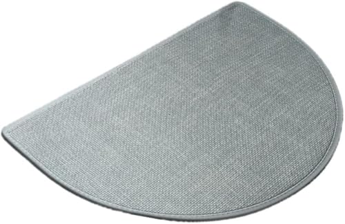 HongzyFirm 玄関マット 半円形 北欧風 おしゃれ 屋内 屋外 洗える 泥落とし 滑り止め 吸水 抗菌 花柄 バスマット 絨毯 汚れ防止 コンパクト 防塵 抗菌加工 40×60cm 45×70cm 50×80cm 1枚セット (C,50*80cm)