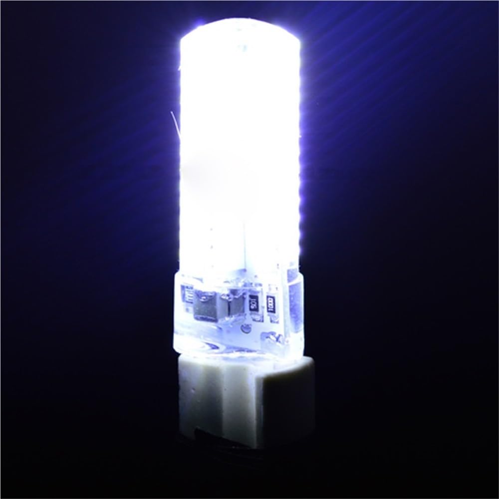 1fortunate Paquete de 50, lámpara LED de maíz AC220V G9 5W 48-SMD2835 450LM luces blancas frías/blancas cálidas(Cold White)