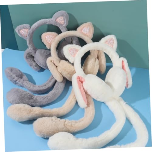 Orejeras de mujer para el frío orejas calientes de conejo 3