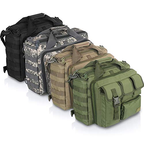 Sealantic Tactical Gun Range Bag,Pistol Shooting Duffle Bag,Padded Shooting Range Bag,Pistol Cases,for Firearm Accessories Storage Handguns and Ammo