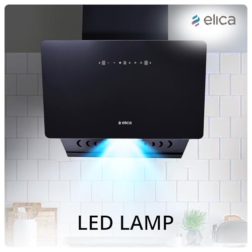 Image of Elica 75cm 1400 m3 /hr BLDC Filterless Autoclean Vertical Kitchen Chimney | Twin Suction Inlets| 15 Years Motor & 5 Years Comprehensive Warranty| KITTY FL 750 BLDC HAC LTW MS NERO |Black| Motion Sensor