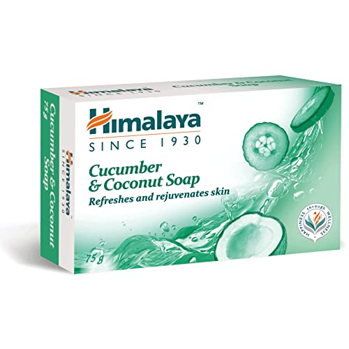 Himalaya Herbals Refreshing Cucumber Soap & Coconut Soap, 75gm