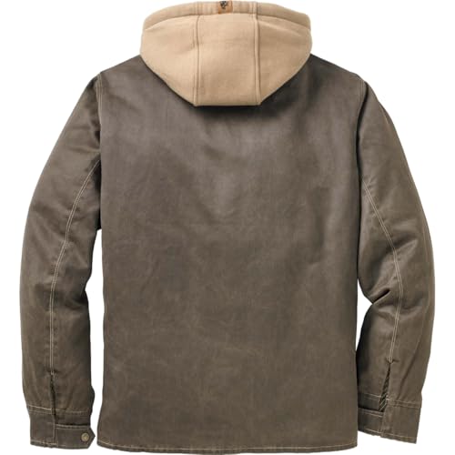 Legendary Whitetails 6281 TOBA XL Dakota Jacket Full Zip Up Winter Coat For Men Rugged Waxed Cotton Canvas Outerwear Hooded Trucker Western Style Clothing thumb #4