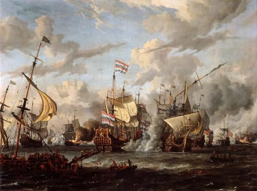 Peinture Poster Impression Tableaux Graffiti Art la bataille de Texel pour sublimer un mur nu