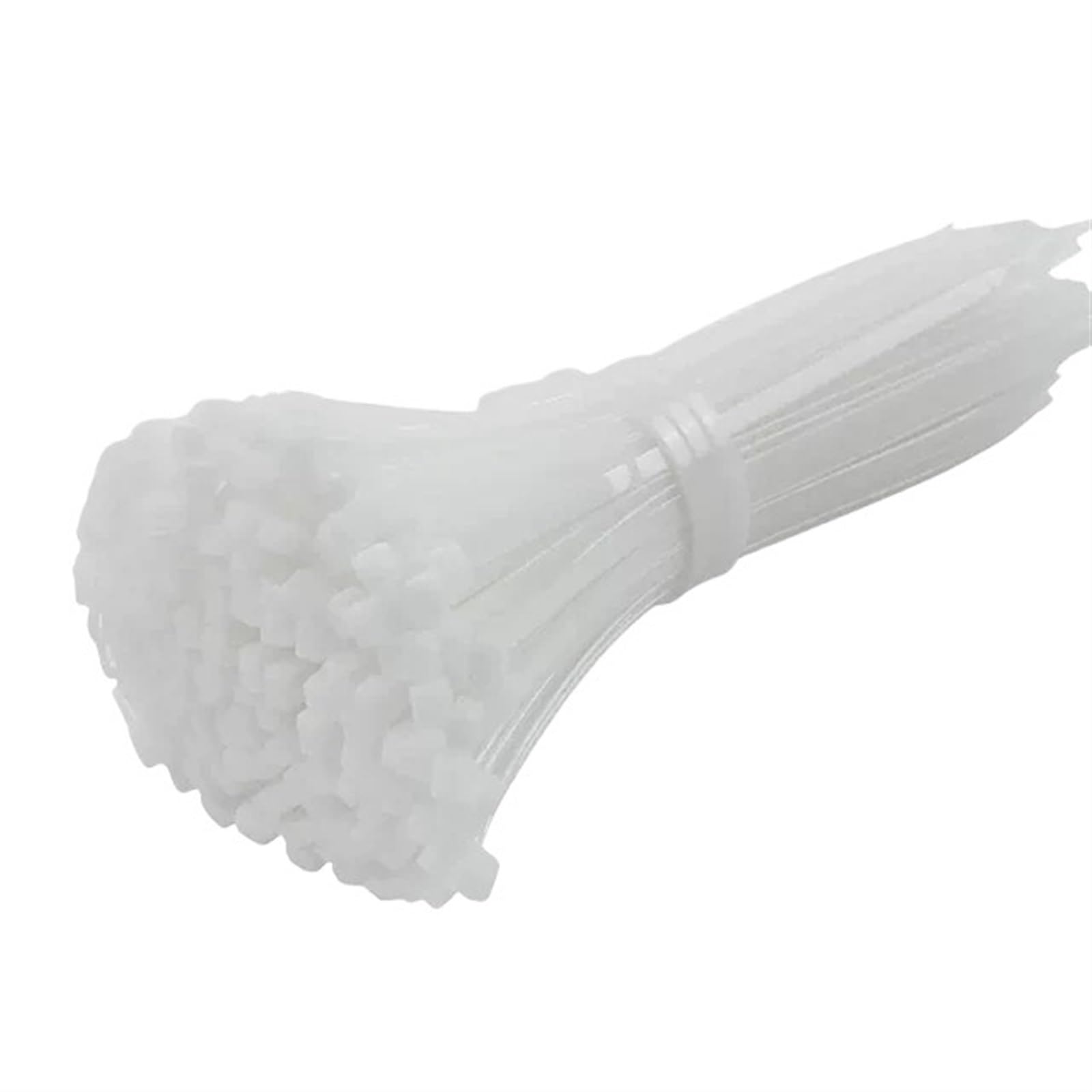L6nqiag White(100Pcs) Nylon Cable Ties Self-Locking Plastic Nylon Tie Black Cable Fastening Ring Zip Wraps Strap Set For Home(,2.5X100mm)