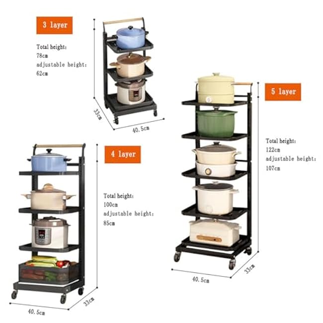 Free Standing Kitchen Saucepan Lid nizer Rack Narrow Cupboard Storage Shelf for Pots and Pans 4 Shelf Boards White Space Saving Kitchen Storage Solution-NVFzeW5r