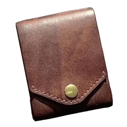 Men's Vintage Large Capacity PU Leather Wallet Multifunctional Card Holder with Pen Slot Compact Stylish Small Purse - Main Image