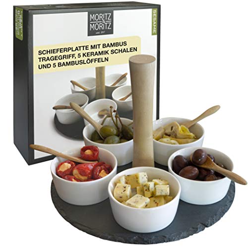 Moritz & Moritz - Aperitief dienblad – 5 verschillende serveerschalen