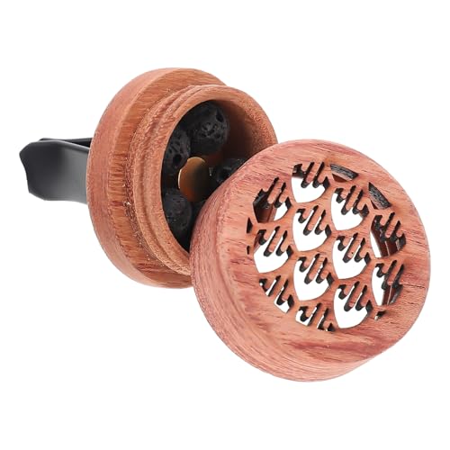 LOORGVEL 車用木製エッセンシャルオイルディフューザー 車内芳香剤 長持ち効果 耐久素材 使用簡単 エッセンシャルオイル対応 空気清浄 リラ