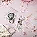 Clabby 120 Pcs Clear PVC Jewelry Bags Plastic Jewelry Storage Pouch Transparent Rings Earrings Packing Anti Tarnish Bags Small Zipper Lock Pouch for Storage, 3 Sizes (Clear)