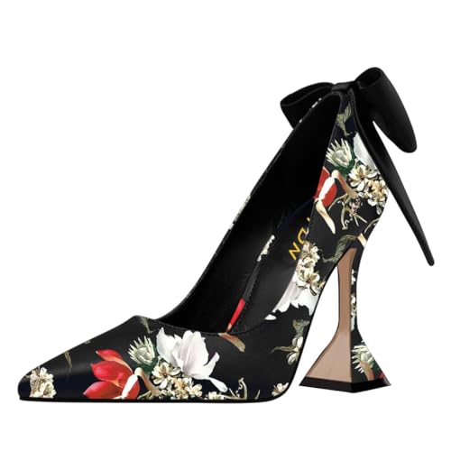 YDN Women's Pointy Toe Slip on Pumps Special High Heels Party Prom Dress Ladies Shoe Size 4-16 US