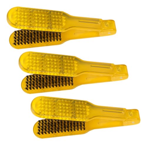 MAJORMENCH 3piezas Cepillo Alisador Antiestático De Doble Cara Juego De Peines Para Estilizado Profesional Casa y Salón Peina y Alisa Cerdas Suaves Herramienta Portátil y Para Viajes