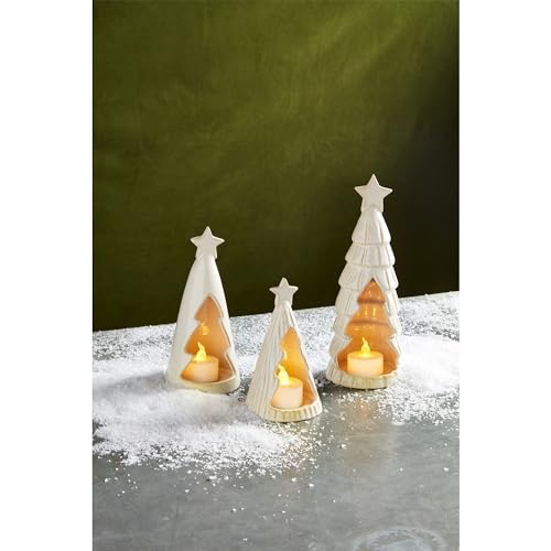 Mud Pie Ceramic Tree Votive Holders, Small, 4 1/2" x 2 1/4" Dia - image 2