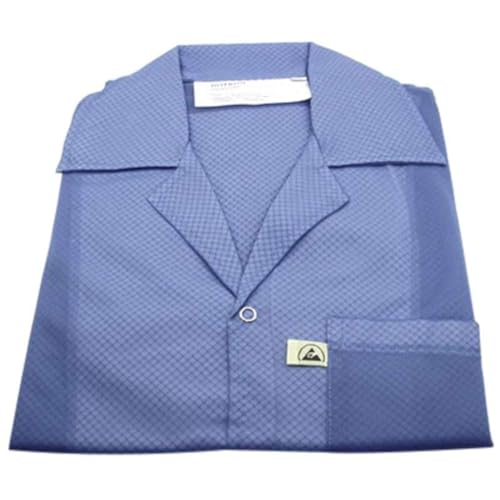 Image of Botron Blue Conductive Cuff Lightweight ESD Smock Medium