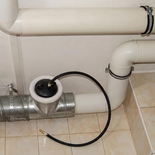 Image of Glooglitter 4 Inch Inflatable Pipe Plug Sewer Test Plug Rubber Plumbing Test Balloon Ball for Sewage Pipeline Inspection (with 39.37 Rubber Extension Hose)