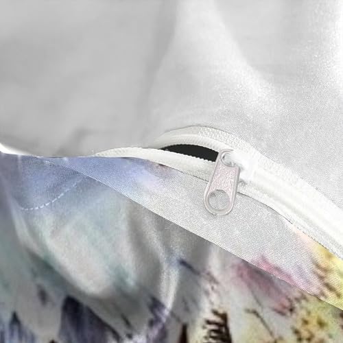 Parure de lit 100% coton Super King La Chouette motif impression 3D premium - 5
