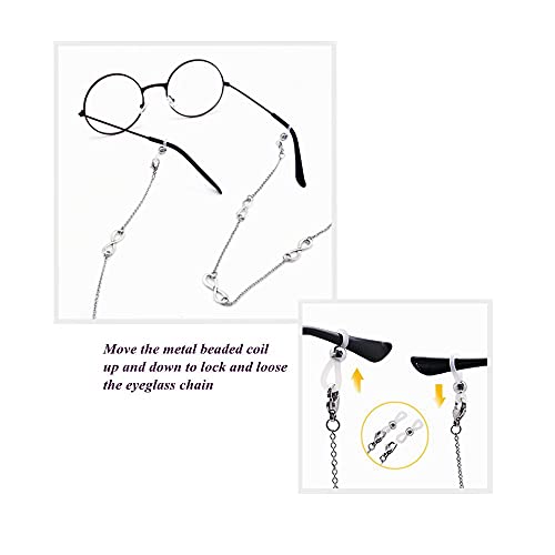 Kai Top Mask Holder Chain Lanyard Necklace Silver Eyeglasses Chain Sunglasses Chain For Women #TOP4