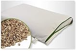[page_title]-mudis Naturkissen&mehr Bio Dinkelkissen 40x60,Schlafkissen-Zweitkissen,stützend und Atmungsaktiv,Füllung in extra Bio Baumwoll Innennetz,