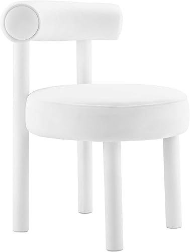 Miniatura 17 de Modway EEI-6705-IVO Toulouse Boucle - Juego de 2 sillas de comedor de tela, color marfil Azul medianoche,Marfil,Negro -,Blossom,Gris,Blanco,Negro